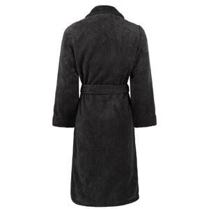 Badjas Linolux Lio Dark Grey achterkant