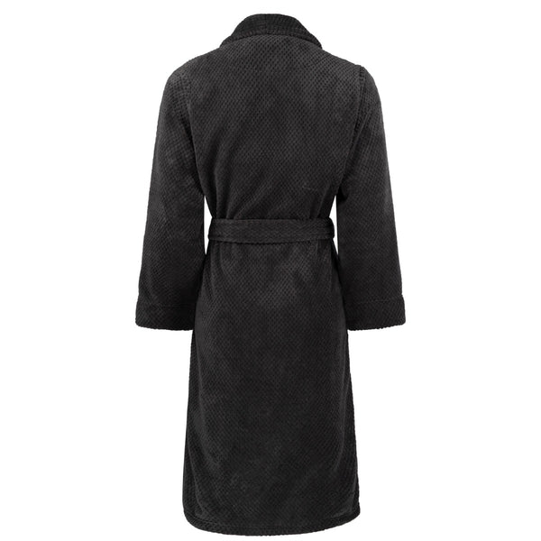 Badjas Linolux Lio Dark Grey achterkant