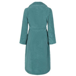 Dames Badjas Linolux Tezza Mineral Blue achterkant