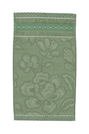 Gastendoek Pip Studio Jasmin Jacquard Green