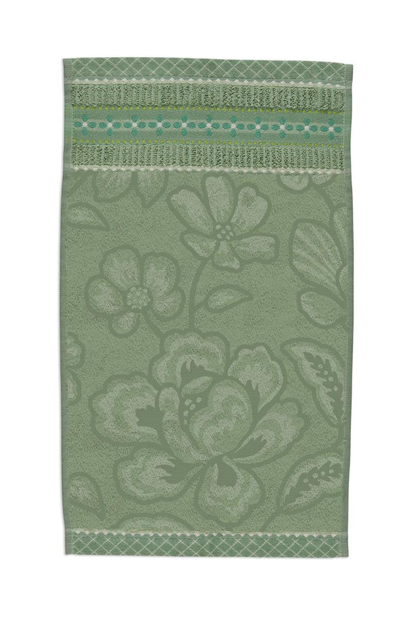 Gastendoek Pip Studio Jasmin Jacquard Green