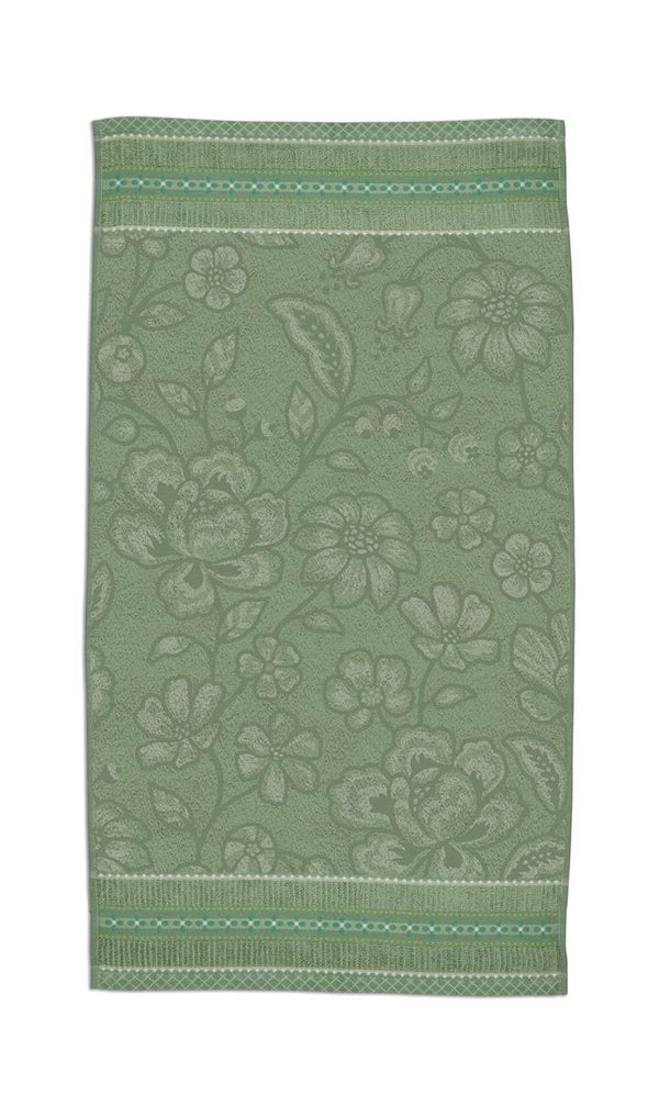 Handdoek Pip Studio Jasmin Jacquard Green