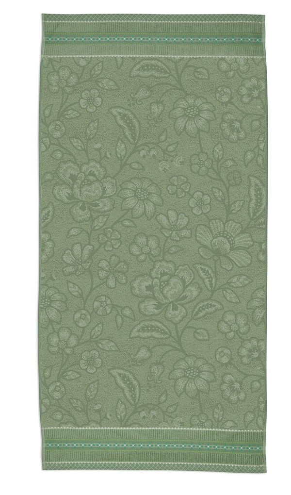 Badlaken Pip Studio Jasmin Jacquard Green