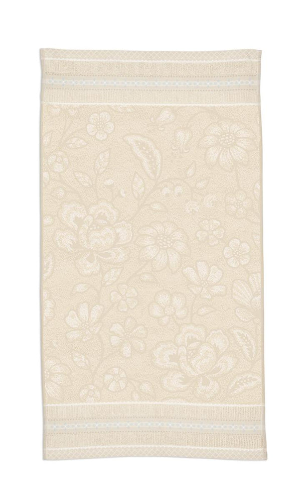 Handdoek Pip Studio Jasmin Jacquard Sand