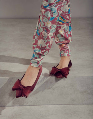 Broek Essenza Jules Aleste Mauve detail broekspijp