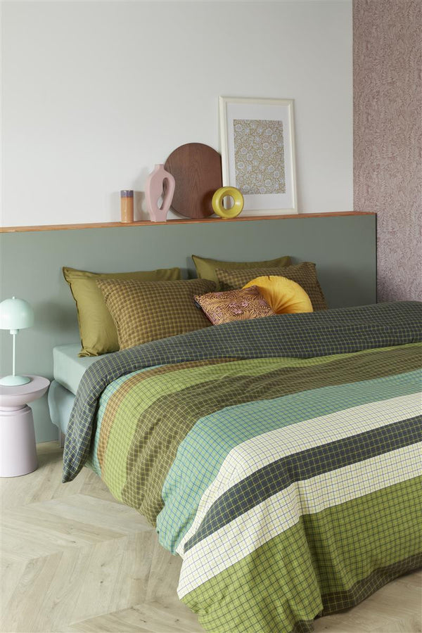 Dekbedovertrek Beddinghouse Juno Green Flanel mood