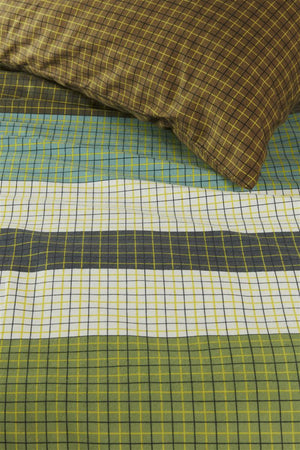 Dekbedovertrek Beddinghouse Juno Green Flanel detail