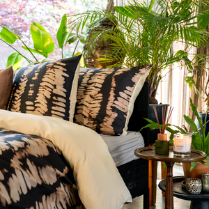 Dekbedovertrek Kayori Chikuma Bruin detail