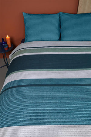 Dekbedovertrek Beddinghouse Laila Blue Flanel voorstaand