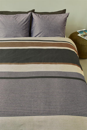 Dekbedovertrek Beddinghouse  Laila Dark sand Flanel voorstaand