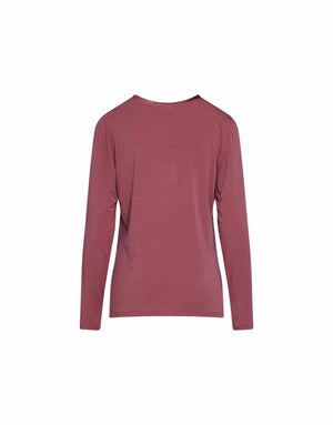Top Lange Mouw Essenza Luyza Uni Mauve back