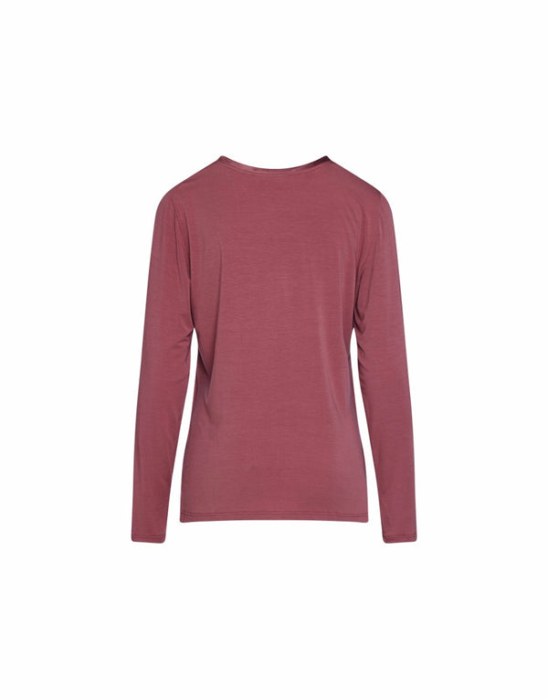 Top Lange Mouw Essenza Luyza Uni Mauve back