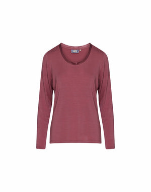 Top Lange Mouw Essenza Luyza Uni Mauve