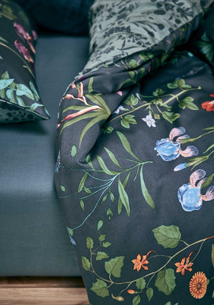 Detail Dekbedovertrek Essenza Marigold Slate Grey