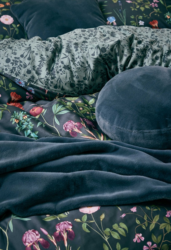 Detail Dekbedovertrek Essenza Marigold Slate Grey