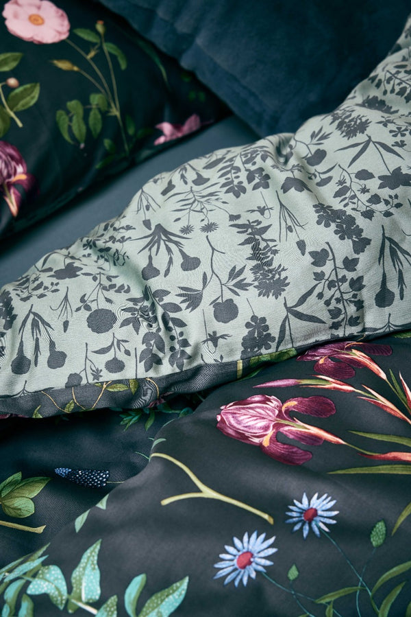 Detail Dekbedovertrek Essenza Marigold Slate Grey