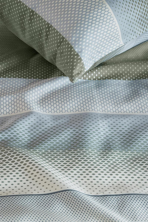 Dekbedovertrek Beddinghouse Mels Grey Green detail