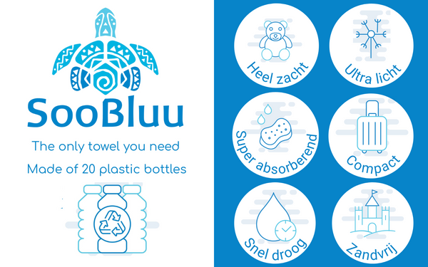 Strandlaken XL SooBluu Neon Multi icons