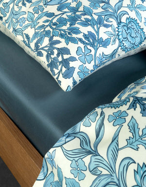 Dekbedovertrek Essenza Ophelia Smoke Blue binnenzijde