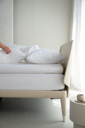 Topper Hoeslaken Linolux Perkal White