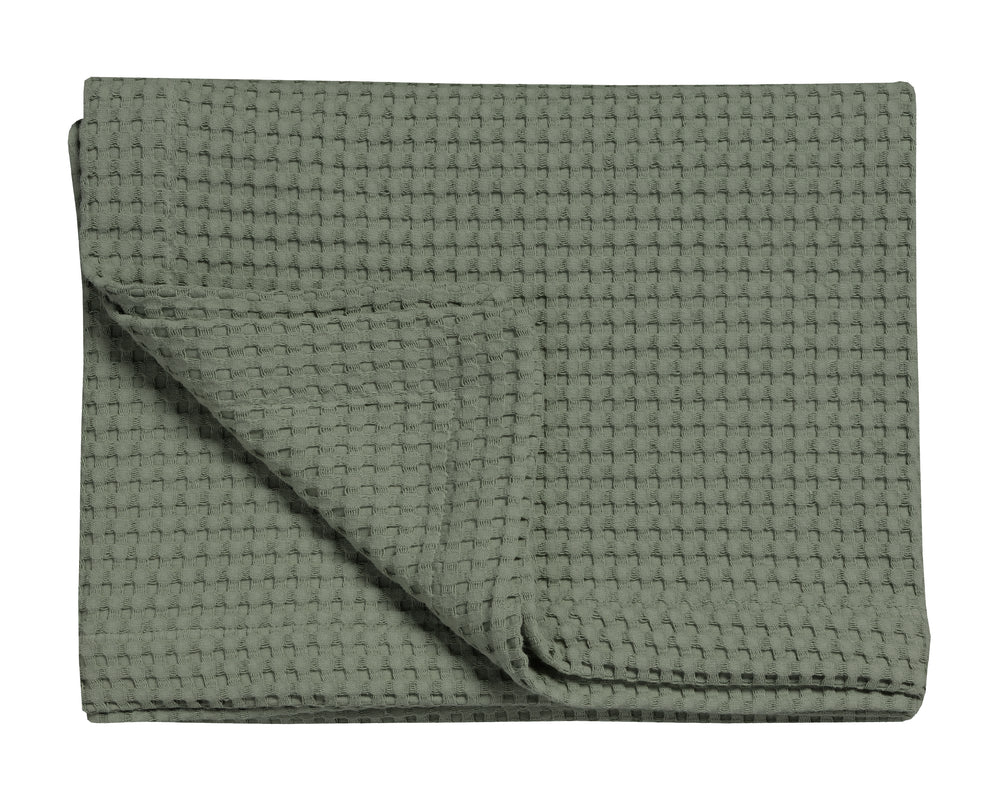 Wafeldeken Vandyck Pique Earth green