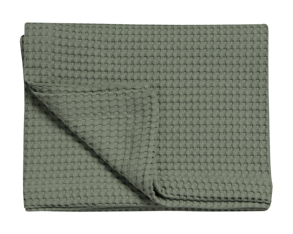 Wafeldeken Vandyck Pique Earth green