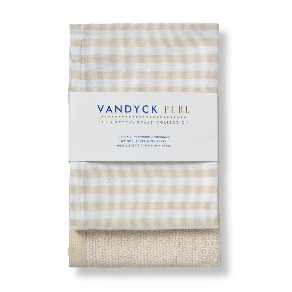 Keuken  en Theedoek Set Vandyck Pure Dessert