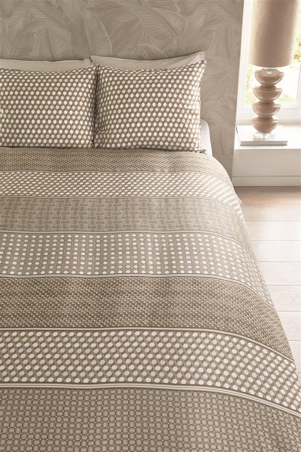 Dekbedovertrek Riviera Maison Rattana Natural voorstaand