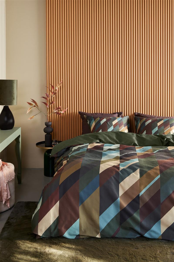 Dekbedovertrek Beddinghouse Roan Olive Green sfeer