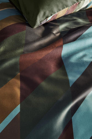 Dekbedovertrek Beddinghouse Roan Olive Green detail