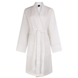 Wafel badjas kort Livello  Nature White