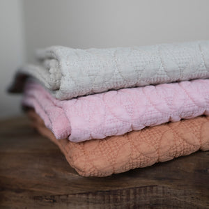 Plaid Livello Mr & Mrs Amsterdam Stonewashed Rose stapel