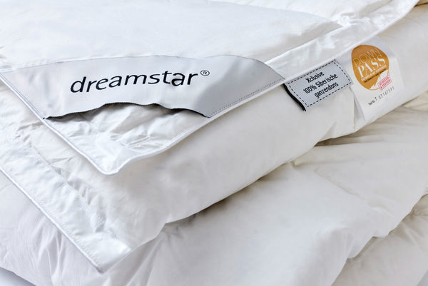 Dekbed Dreamstar 100% zuivere witte ganzendons winter labels