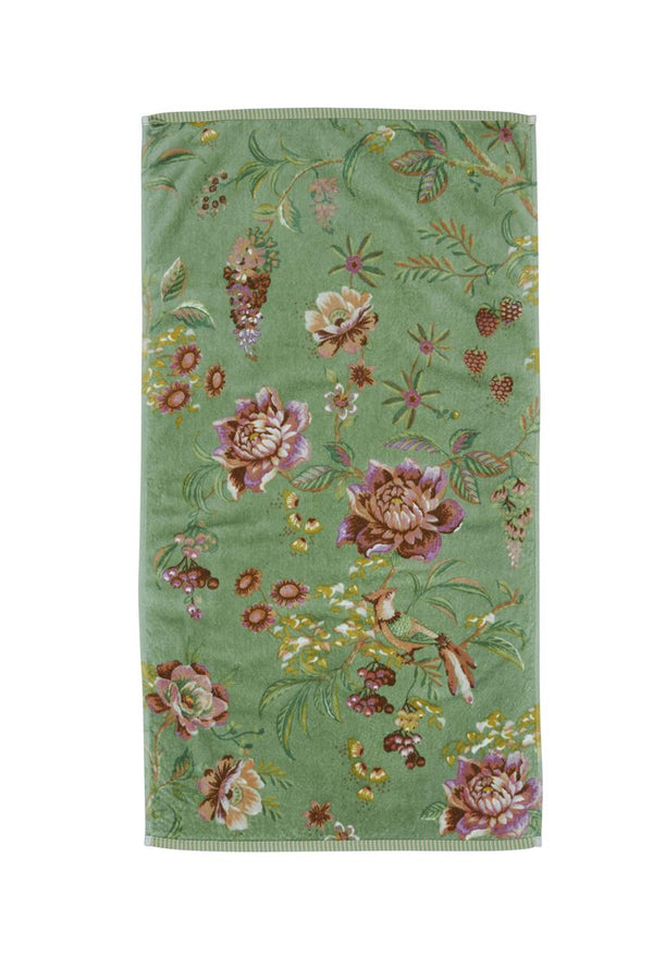 Badtextiel Pip Studio Secret Garden Green handdoek