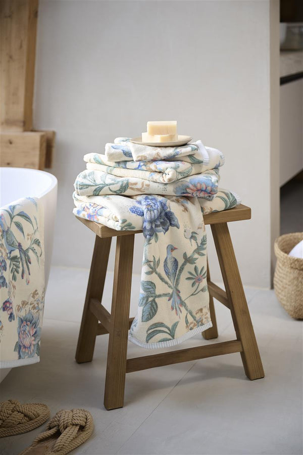 Badtextiel Pip Studio Secret Garden White/Blue mood