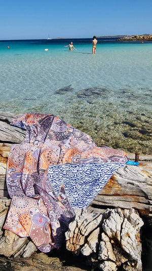 Strandlaken Soobluu Koara Multi binnenzijde