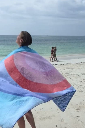 Strandlaken XL Soobluu Sunset Wave