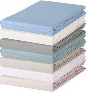 Hoeslaken Soft Cotton Livello Glad katoen Off white