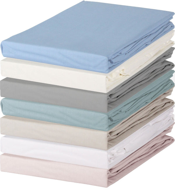 Hoeslaken Soft Cotton Livello Glad katoen Off white