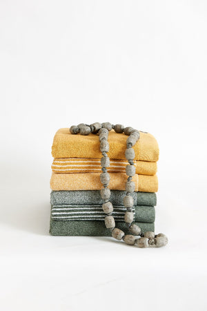 Badgoed VanDyck Home Uni Olive sfeer
