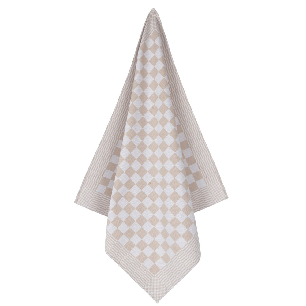 Theedoek Livello Ruit Sand