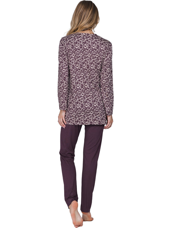 Pastunette Pyjama 121262-204-1 Wine