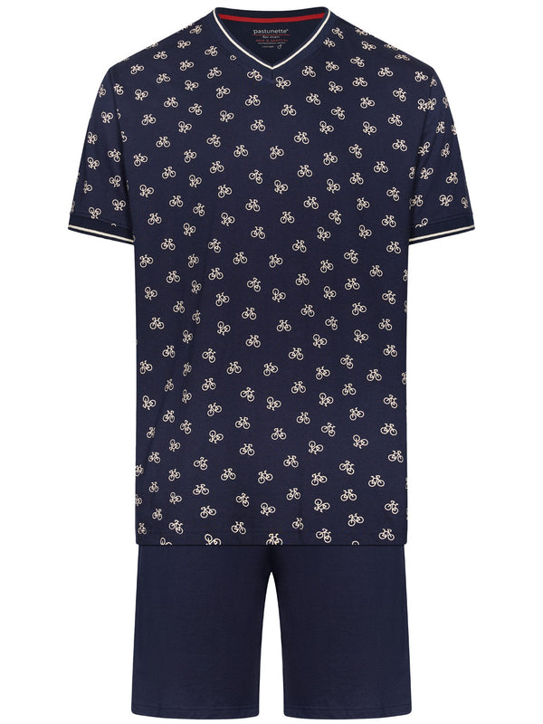 Pastunette Men Shortama 132261-512-2 Dark Blue