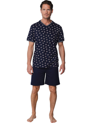 Pastunette Men Shortama 132261-512-2 Dark Blue