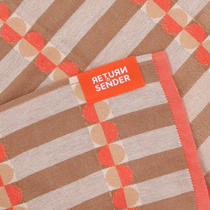 Return to Sender Theedoek Ana Natural Coral GOTS