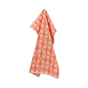 Return to Sender Theedoek Sofia Geometric Coral GOTS