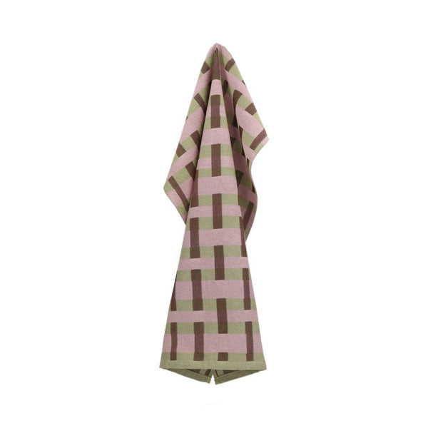 Return to Sender Theedoek Sofia Geometric Sage Green GOTS