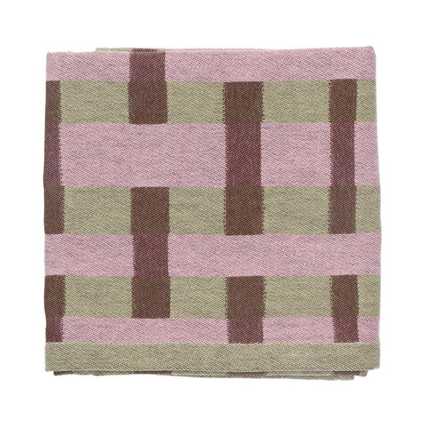 Return to Sender Theedoek Sofia Geometric Sage Green GOTS