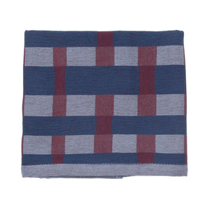 Return to Sender Theedoek Sofia Geometric Blue GOTS