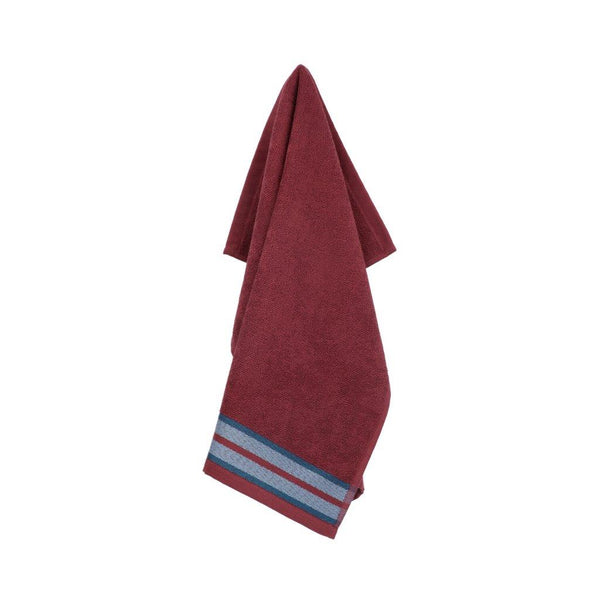 Return to Sender Keukendoek Carina Burgundy GOTS
